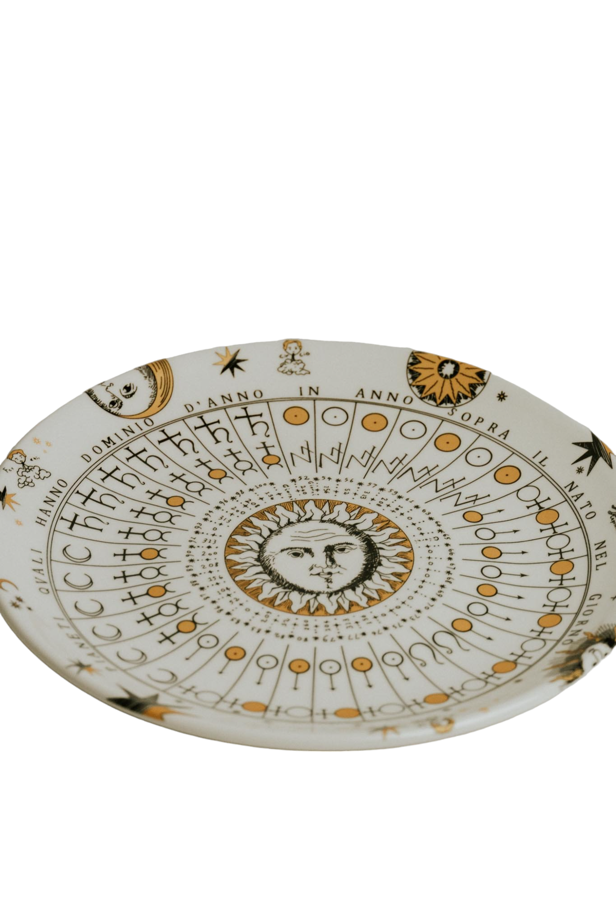Solar Oracle Ceramic Plate | Celestial Catchall Dish