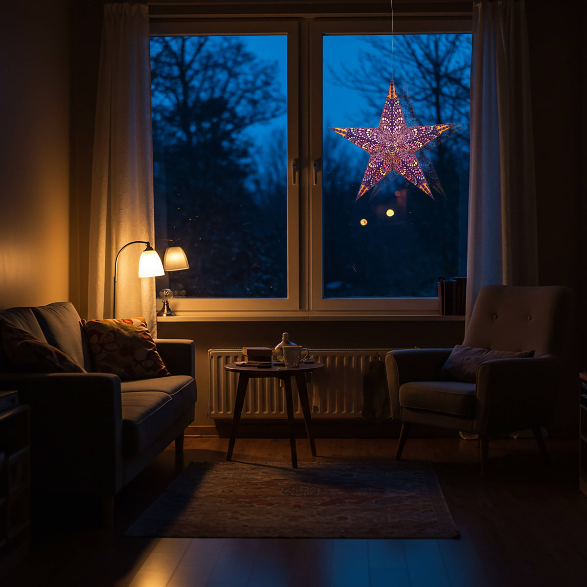 Orléans | 5 Point 24" Purple/White | Paper Star Light