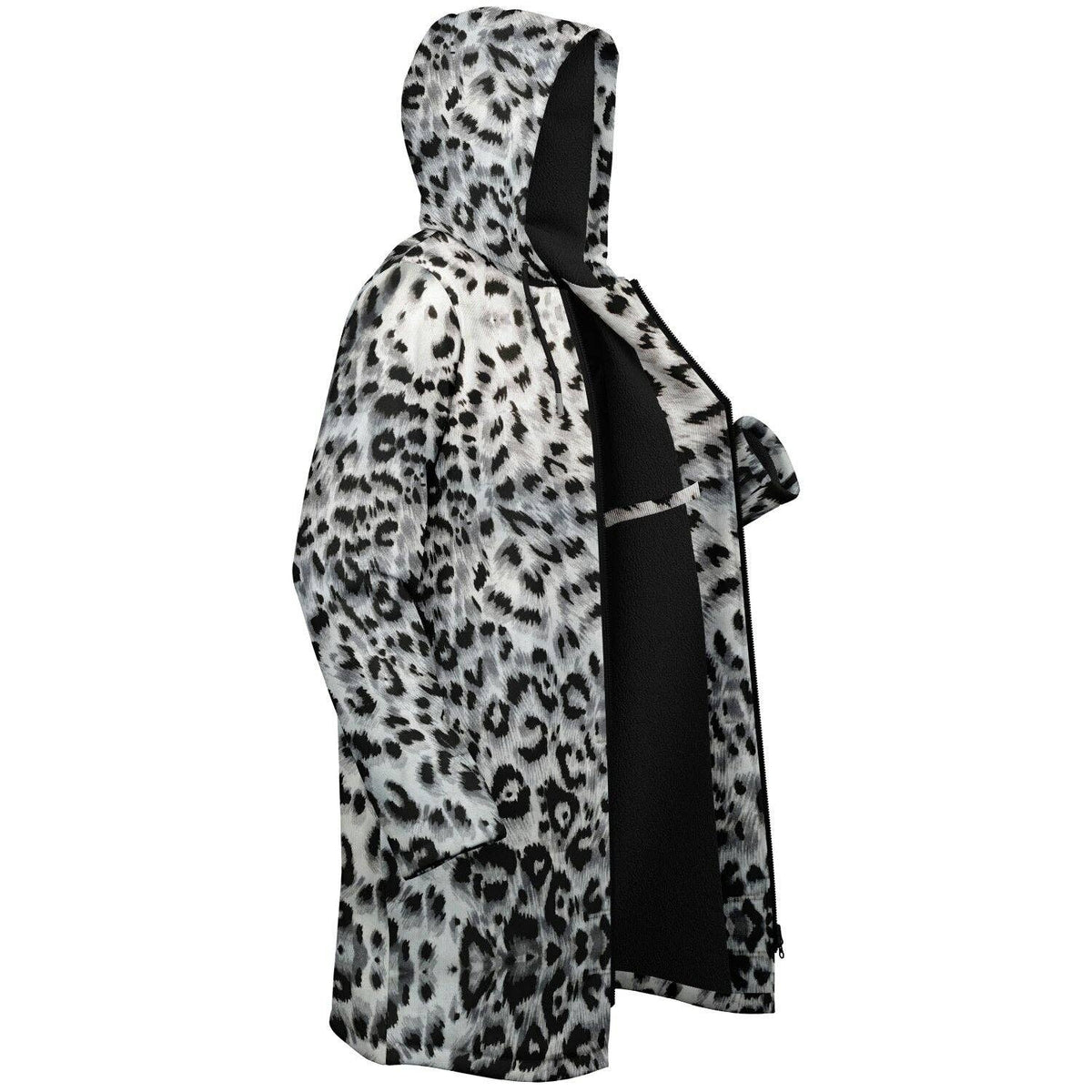 Snow Leopard Zipper Cloak | Recycled Performance Fleece | Manifestie