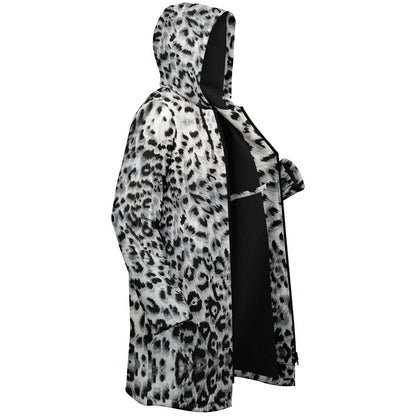 Snow Leopard Zipper Cloak | Recycled Performance Fleece | Manifestie
