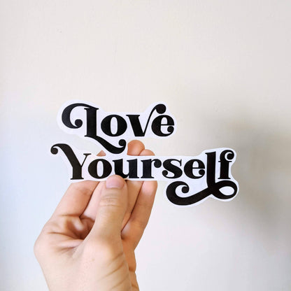Love Yourself Mirror Decal | Reusable Affirmation Cling
