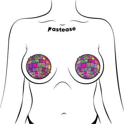 Disco Ball Glitter Pasties | Shimmering Festival Embellishment