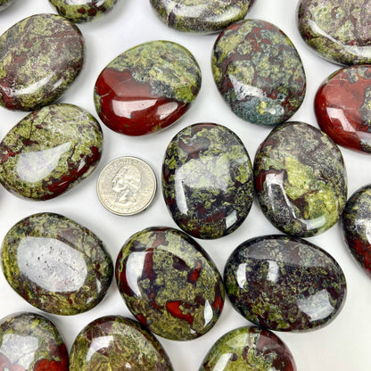 Dragon Bloodstone Palm Stone | Stone of Courage & Vitality
