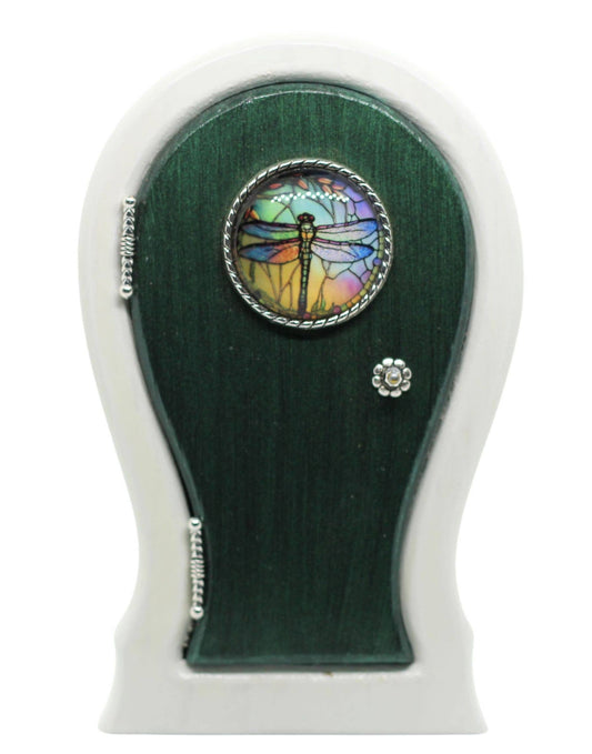 Dragonfly Portal Fairy Door | Handmade Cedar Fairy Door