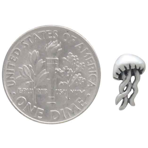 Jellyfish Post Earrings | Sterling Silver or Golden Bronze