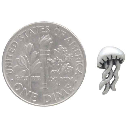 Jellyfish Post Earrings | Sterling Silver or Golden Bronze
