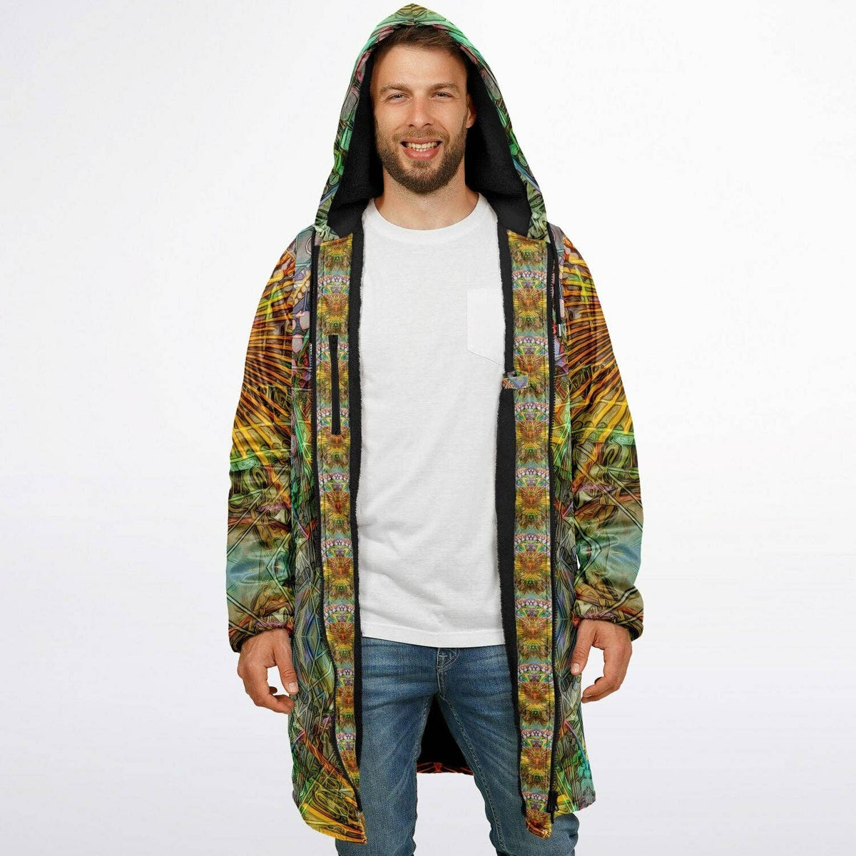Lotus Guardian Zipper Cloak | Recycled Performance Fleece | Manifestie