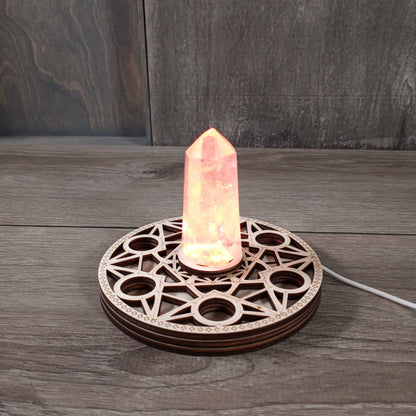 LED Crystal Display Stand | Light, Clarity & Presentation