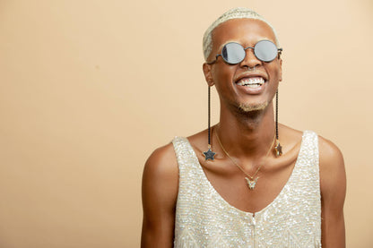 Daylight Savings Black | Armless Sunglasses with Black Agate