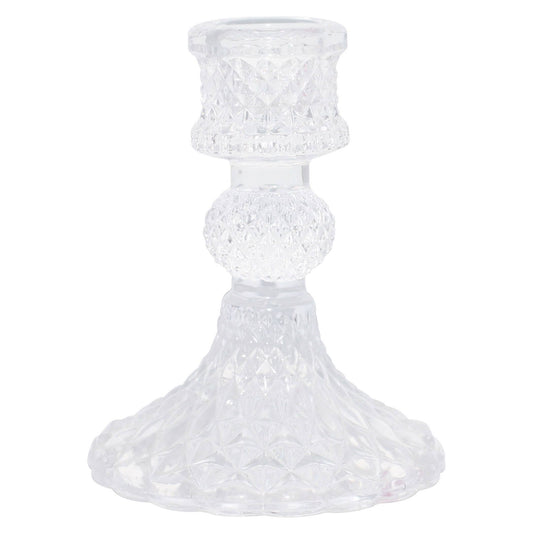 Baby Bella Candle Holder | Clear Glass & Vintage Form