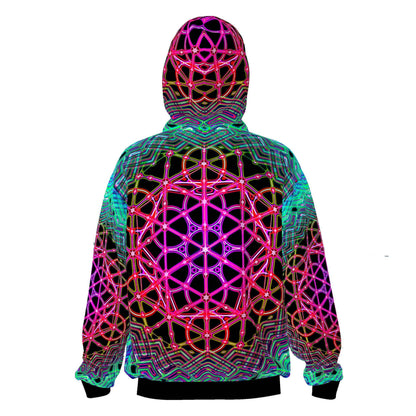 Mandala UV Reactive Hoodie | Psychedelic Festival Hoodie