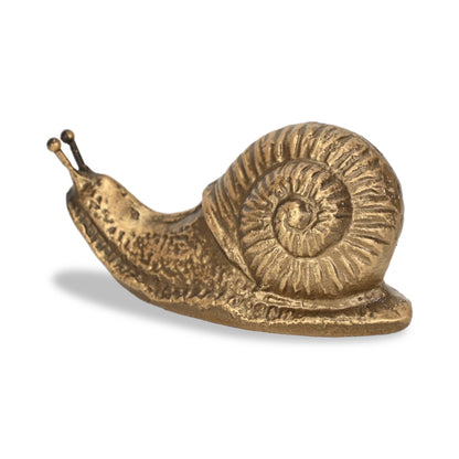 Verdor Golden Snail | Cast Iron Decorative Sculpture