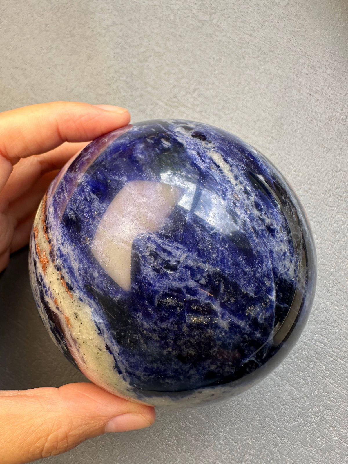 Large Sodalite Sphere | Crystal for Clarity & Communication