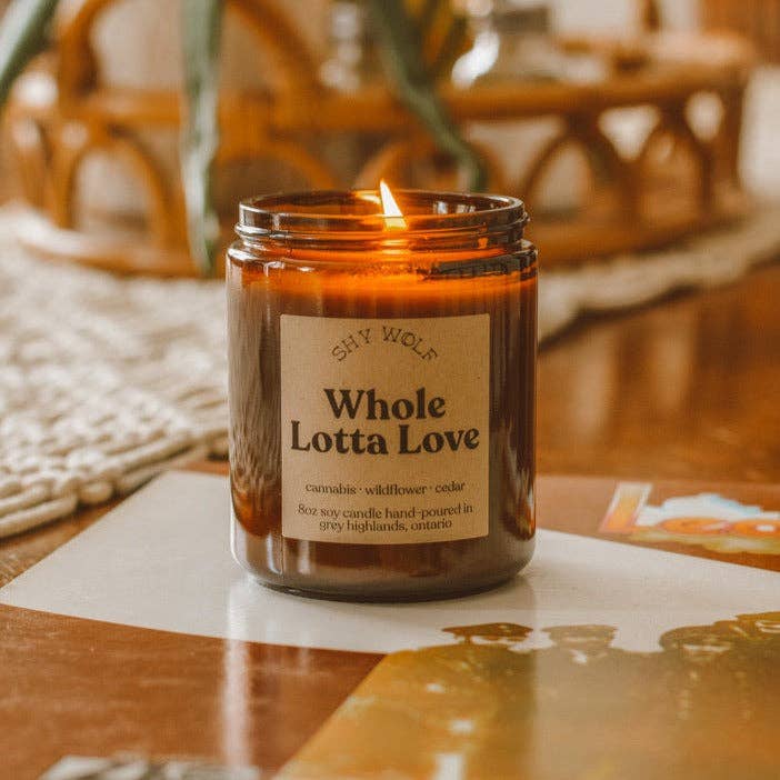 Whole Lotta Love Music Inspired Soy Candle | Cannabis, Wildflower & Cedar