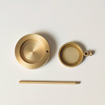 Brass Resin Incense Burner | Satin Brass