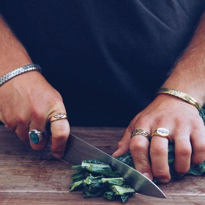 Flower of Life Cuff | Brass or Indian Silver | Bahgsu Jewels