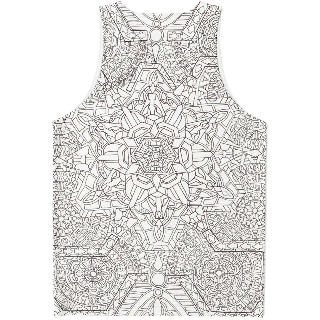 Flower Bloom Unisex Tank Top | Lachlan Wardlaw Art