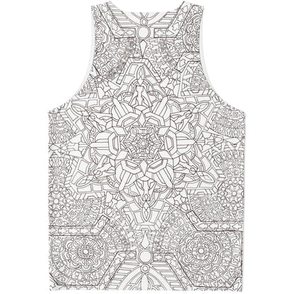 Flower Bloom Unisex Tank Top | Lachlan Wardlaw Art