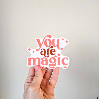 You Are Magic Mirror Decal | Reusable Affirmation Cling