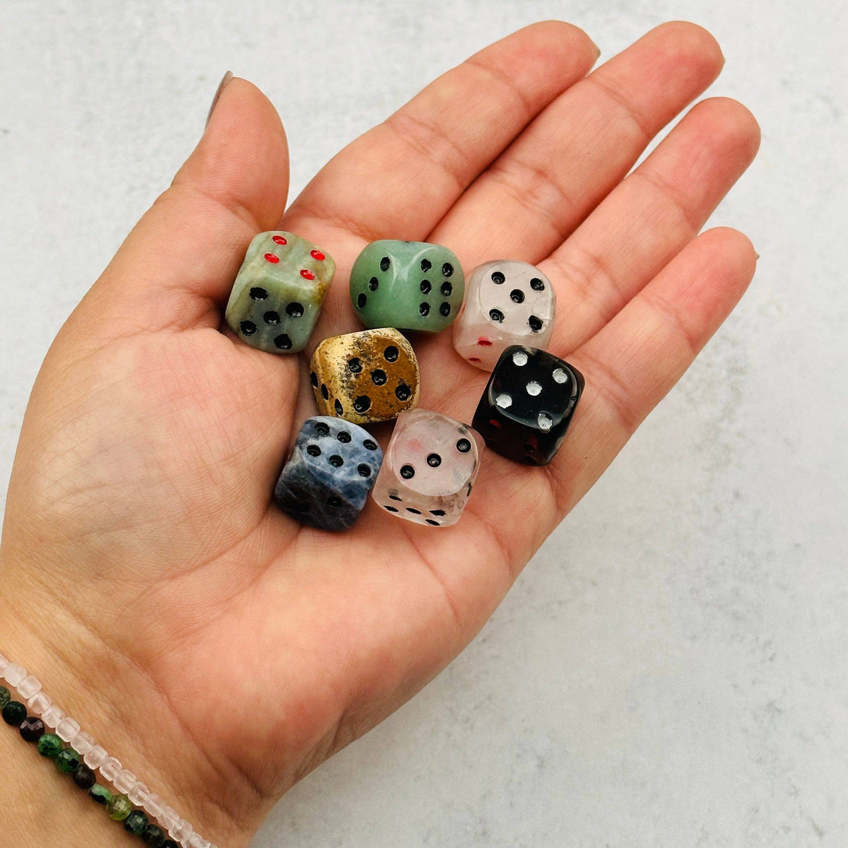 Sodalite Crystal Gemstone Dice | Hand-Carved Gaming Die