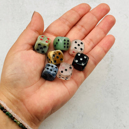 Sodalite Crystal Gemstone Dice | Hand-Carved Gaming Die