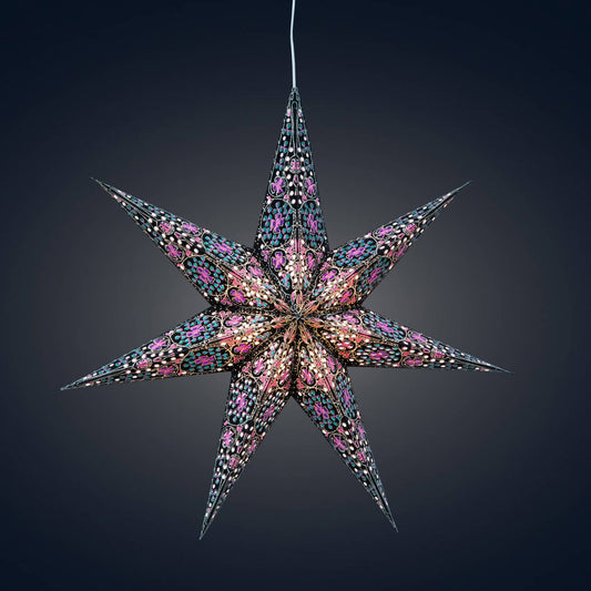 Cathedral | 7 Point 16" Stained Glass | Paper Star Light