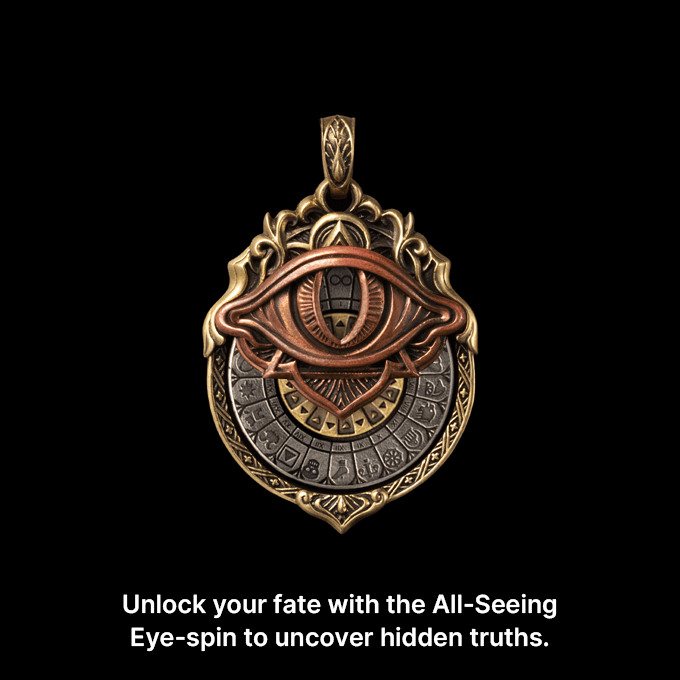 All-Seeing Eye Tarot Pendant | Coppertist.Wu