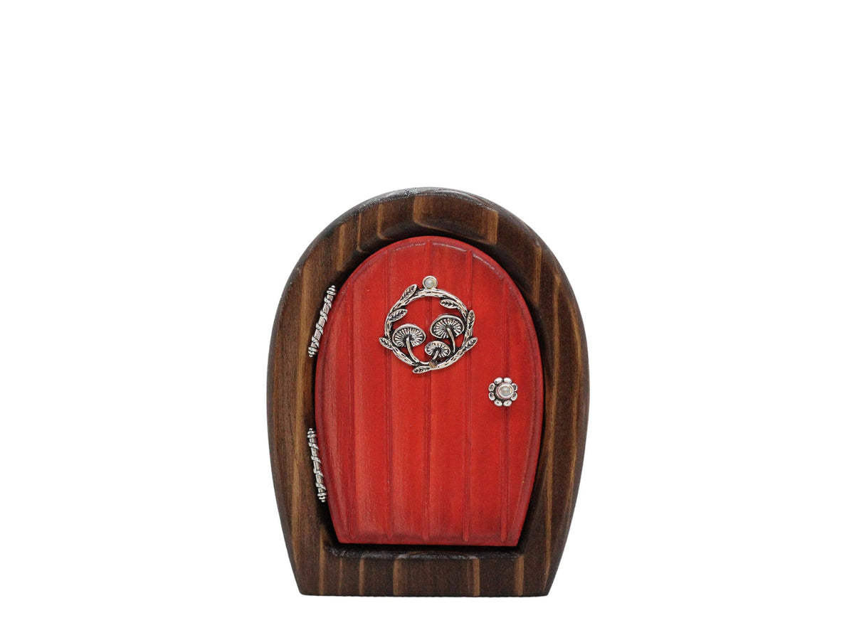 Fairy Ring Sprite Door | Handmade Cedar Fairy Door