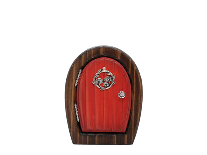 Fairy Ring Sprite Door | Handmade Cedar Fairy Door