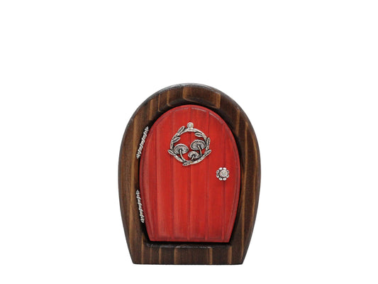 Fairy Ring Sprite Door | Handmade Cedar Fairy Door