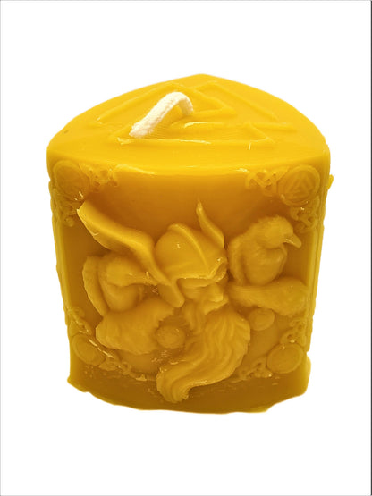 Odin Pillar Candle | 100% Canadian Beeswax