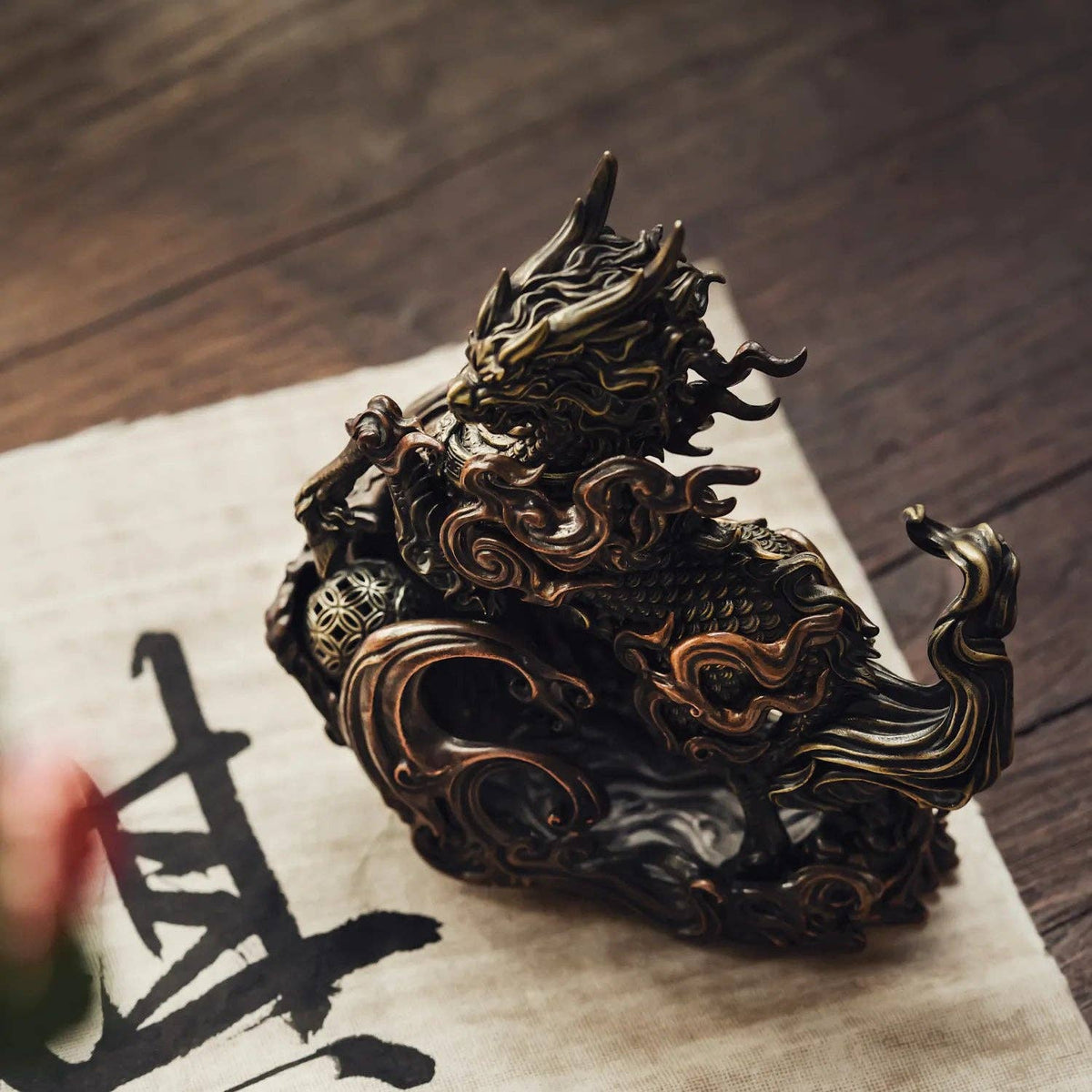 Kirin Statue | Brass, Copper & Sterling Silver | Coppertist.Wu