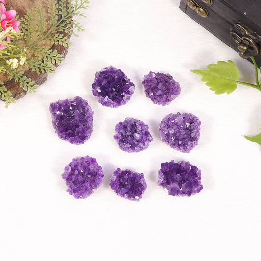 Flat Back Amethyst Cluster Crystal from Uruguay | Grade A Druzy Specimen