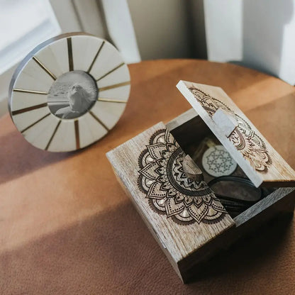 Mandala Keepsake Box | Handcrafted Sacred Storage Box