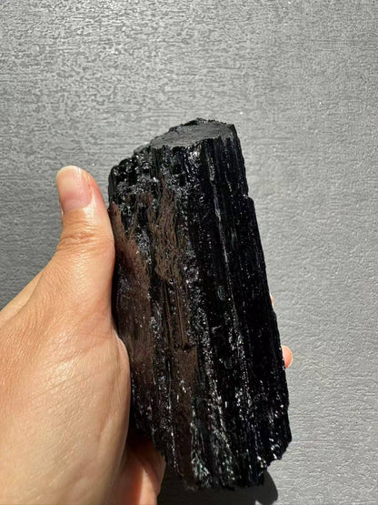 Raw Black Tourmaline AAAAA Grade | Large Protection Crystal 501g