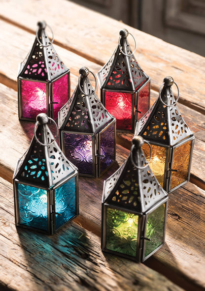 Mini Glass Lantern | Handmade Colored Glass Lantern