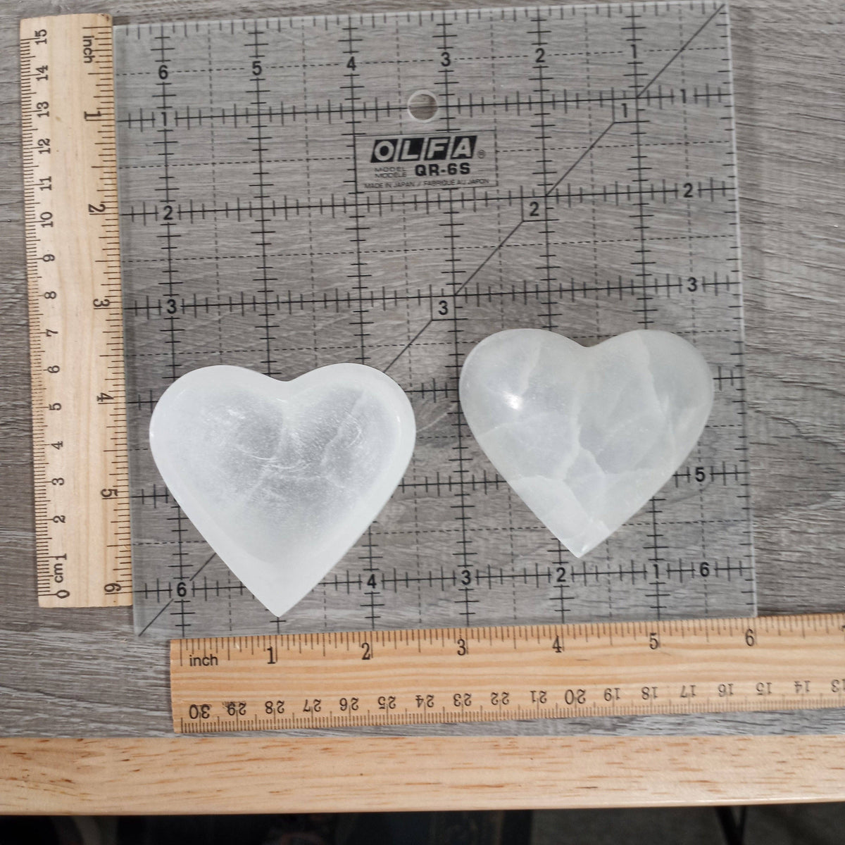 Selenite Heart & Moon Bowls | Crystal Charging Dish