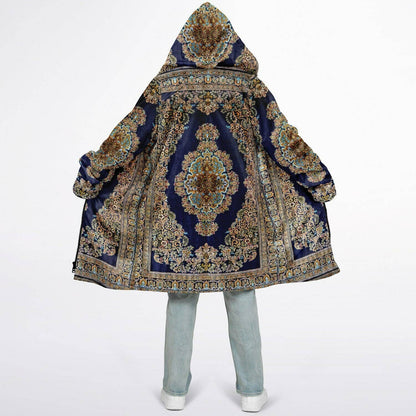 Classic Blue Persian Zipper Cloak | Recycled Performance Fleece | Manifestie