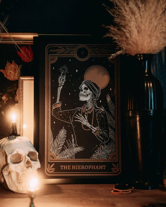 Marigold Tarot Print – The Hierophant | Amrit Brar