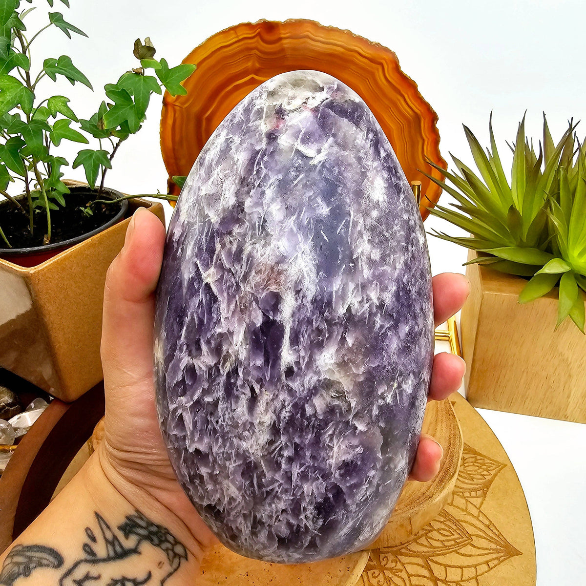 Lepidolite Crystal from Madagascar | Stone of Peace & Transition