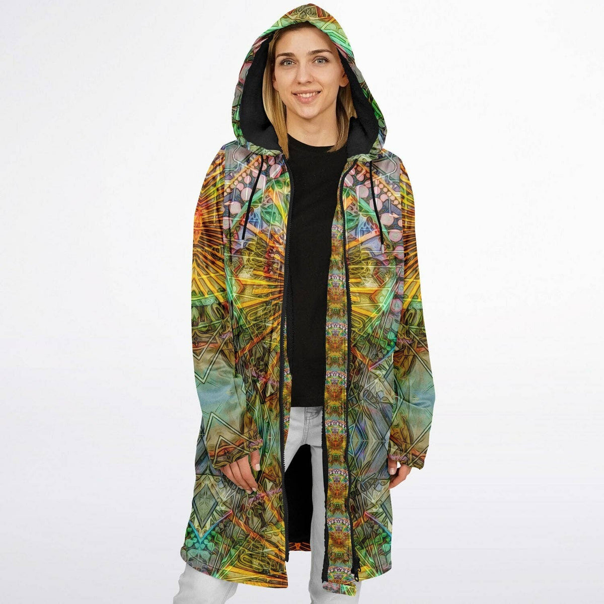Lotus Guardian Zipper Cloak | Recycled Performance Fleece | Manifestie
