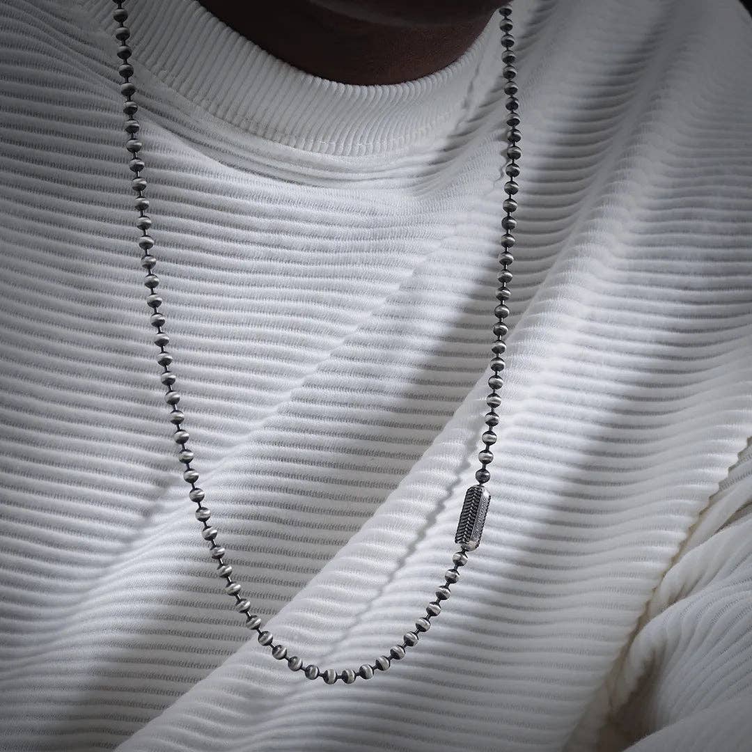 Snake Scale Clasp Necklace | Sterling Silver | Coppertist.Wu
