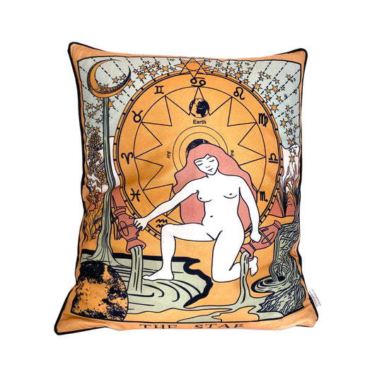 Tarot Pillow | The Star & The Moon Decorative Cushion