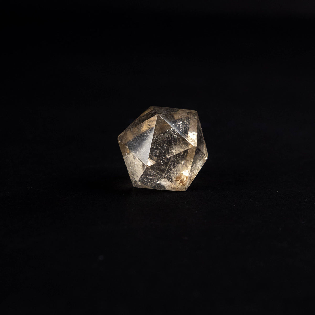 Five Platonic Solids Crystal Set | Smoky Quartz