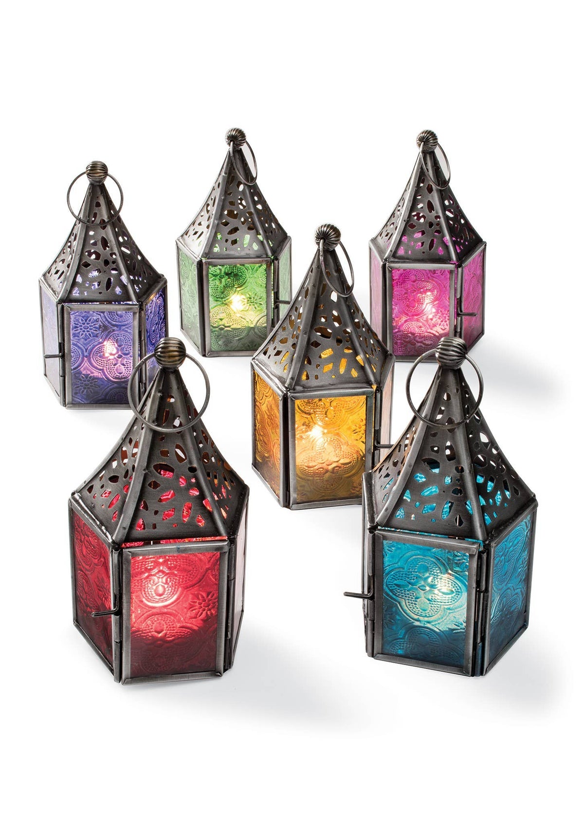 Mini Glass Lantern | Handmade Colored Glass Lantern