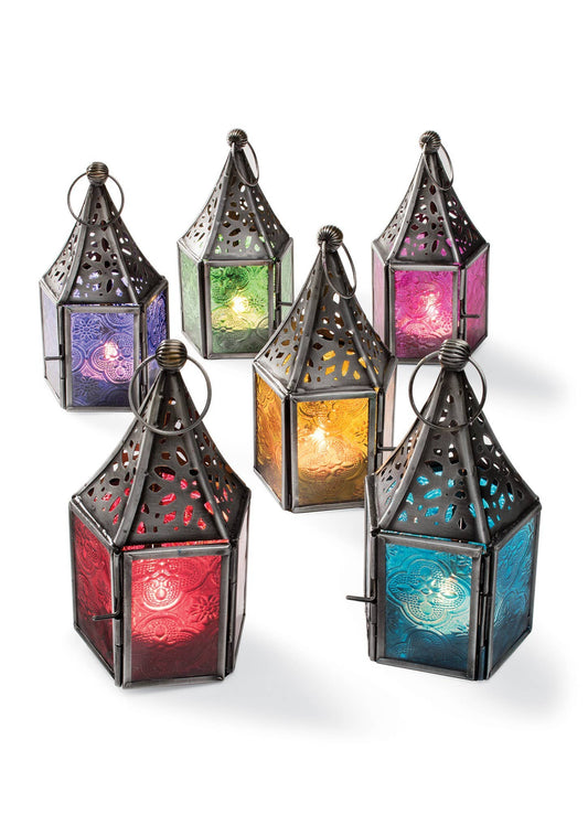 Mini Glass Lantern | Handmade Colored Glass Lantern