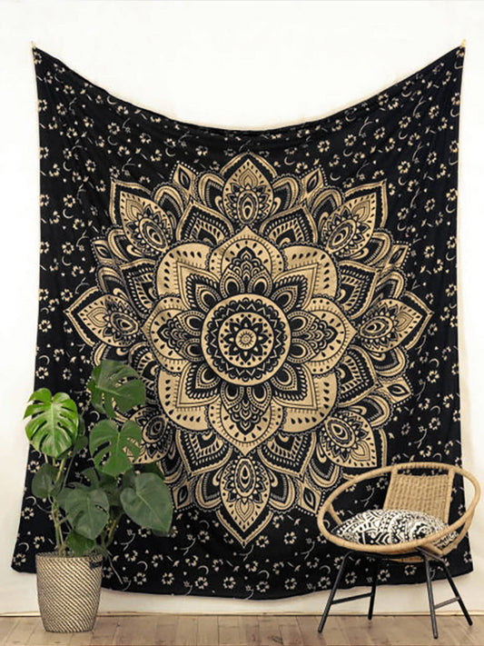 Lotus Flower Tapestry | Cotton Meditation Wall Hanging