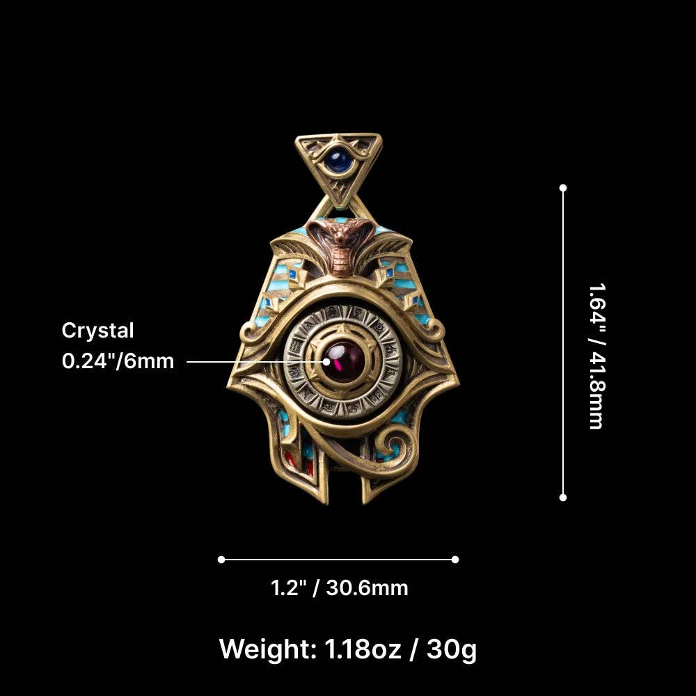 Eye of Horus Spinner Pendant | Coppertist.Wu