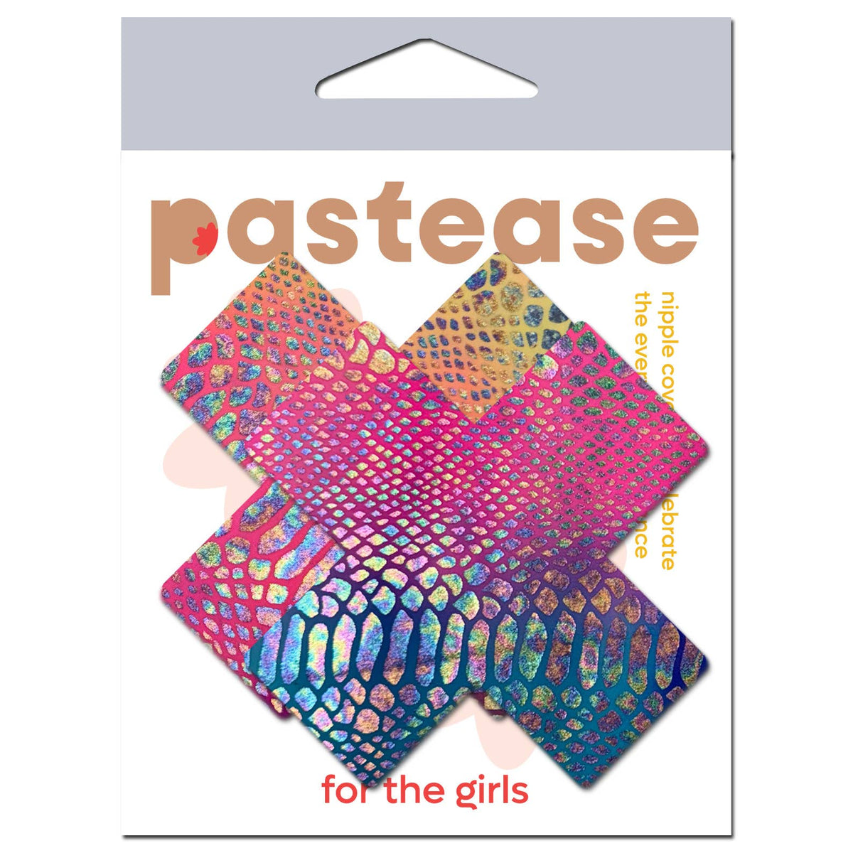 Neon Rainbow Snake Print X Pasties | Festival Body Embellishment