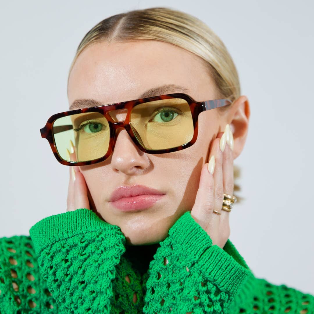 Maddy Tortoise Aviator | UV400 Sunglasses ***
